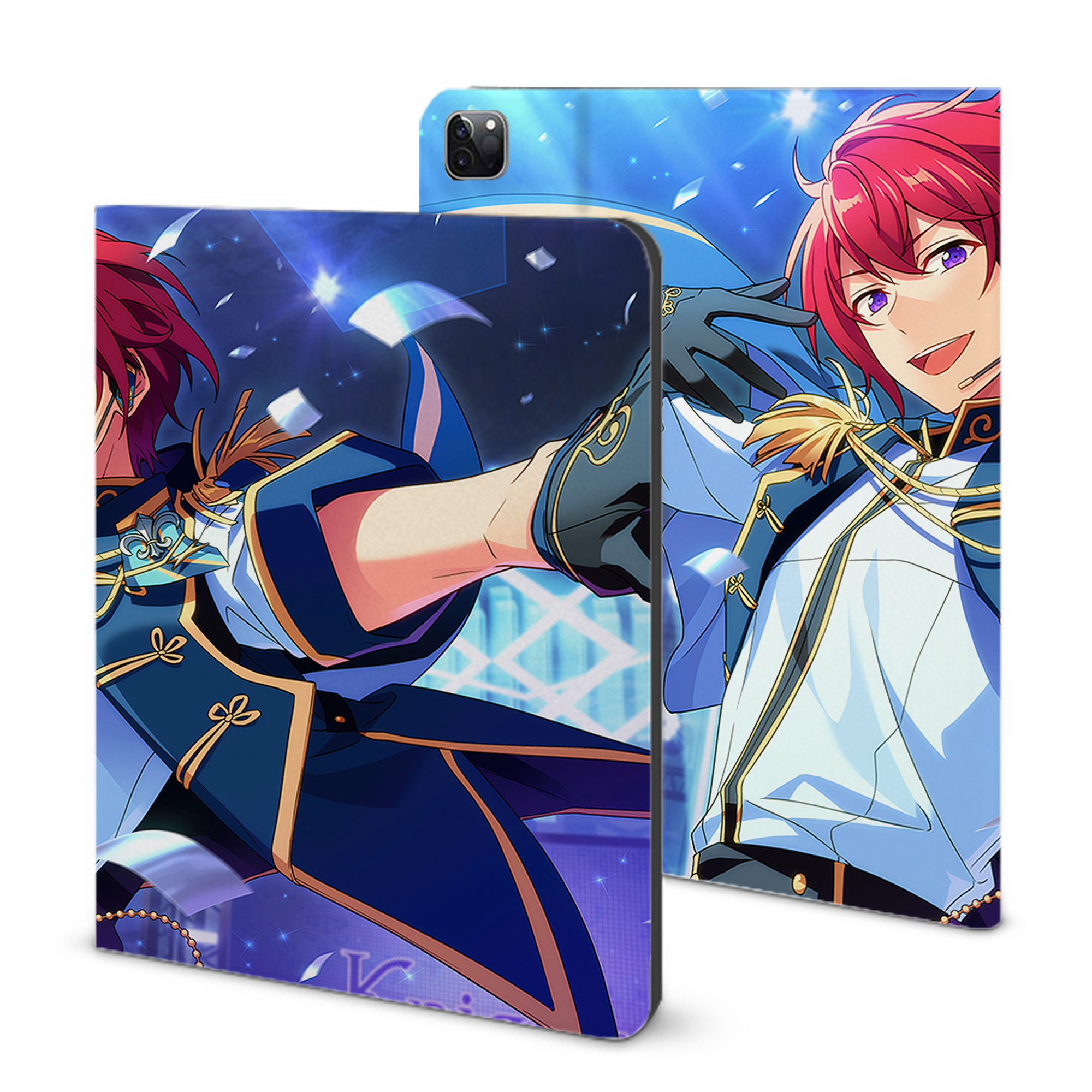 （画像用） あんさんぶるスターズ! Ensemble Stars IPad ケース ブック型 PUレザー TPU 耐衝撃 軽量 薄型 ペン収納なし 全面保護 IPad 各モデル対応
